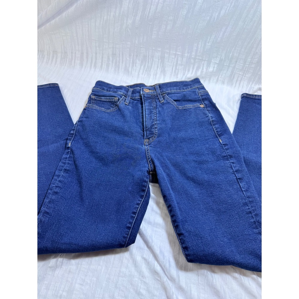 Express High Rise Skinny Jeans Dark Wash Denim Blue Womens Size 6R